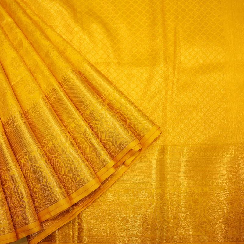 Kalyan Silks Ethnic Motif Woven Design Zari Silk Cotton Saree - Absolutely  Desi